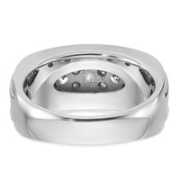 IBGoodman 14K White Gold 1.75 Carat Lab Grown Diamond VS SI+ G+ Five Stone Complete Men's Ring view 5
