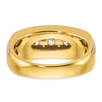 IBGoodman 14K Ring with White Rhodium 1 Carat Lab Grown Diamond VS SI+ G+ Complete Polished Men's view 5