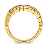 IBGoodman 14K Yellow Gold 1 Carat Lab Grown Diamond VS SI+ G+ Complete Men's Nugget Ring view 2
