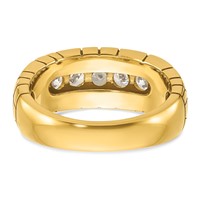 IBGoodman 14K Yellow Gold 1 Carat Lab Grown Diamond VS SI+ G+ Complete Men's Nugget Ring view 5