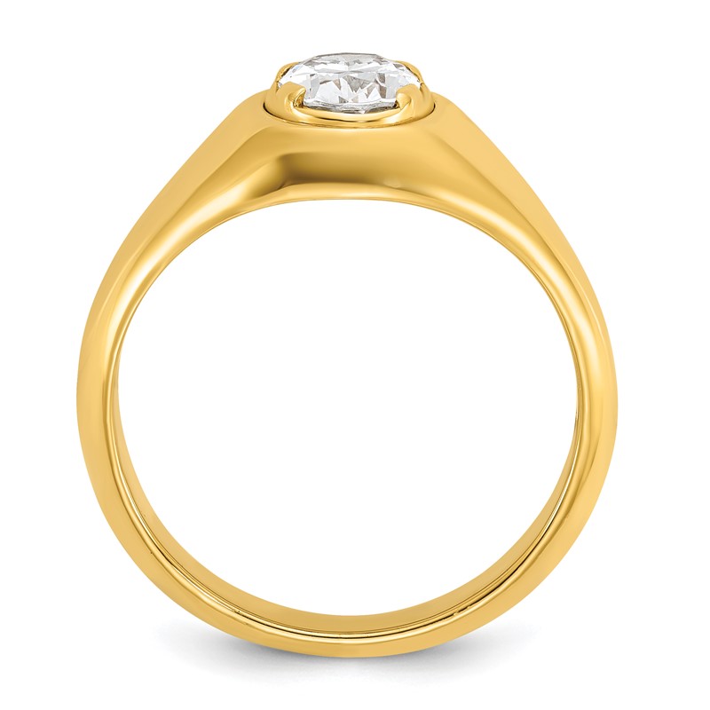 IBGoodman 14k 1 carat Lab Grown Diamond VS/SI+ G+ Oval Complete Men's Ring