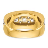 IBGoodman 14K Ring with White Rhodium 3 Carat Lab Grown Diamond VS SI+ G+ Complete Polished Men's view 5