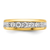 IB Goodman 14K Yellow Gold Polished 7-stone Mens Ring Mounting view 5