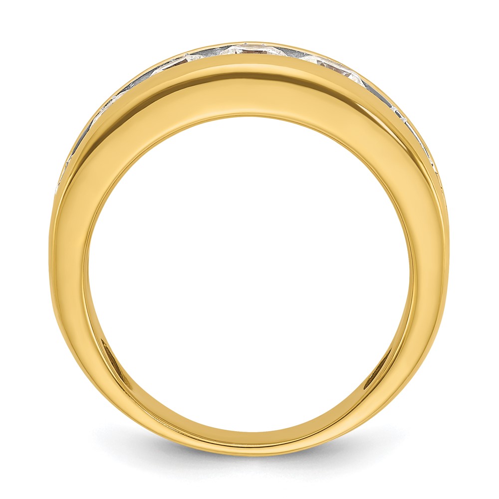 IBGoodman 14k with White Rhodium Men's Polished 1 1/5 Carat AA Quality Diamond Ring (B64271-4YAA)
