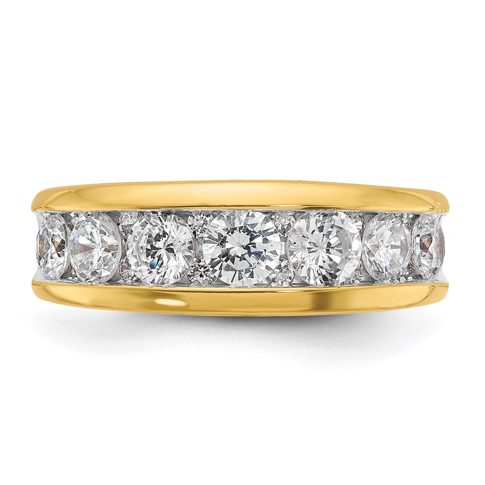 IBGoodman 14k with White Rhodium Men's Polished 1 1/5 Carat AA Quality Diamond Ring (B64271-4YAA)