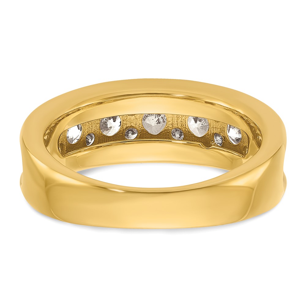IBGoodman 14k with White Rhodium Men's Polished 1 1/5 Carat AA Quality Diamond Ring (B64271-4YAA)
