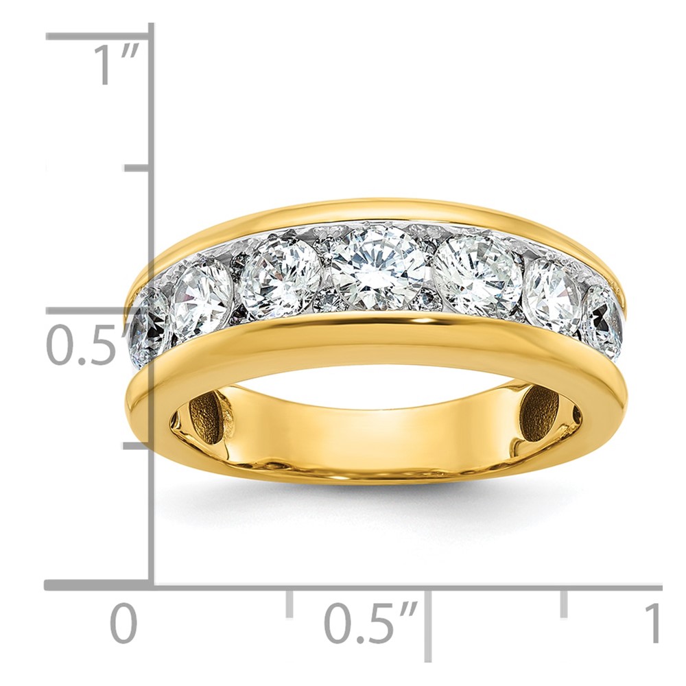 IBGoodman 14k with White Rhodium Men's Polished 1 1/5 Carat AA Quality Diamond Ring (B64271-4YAA)