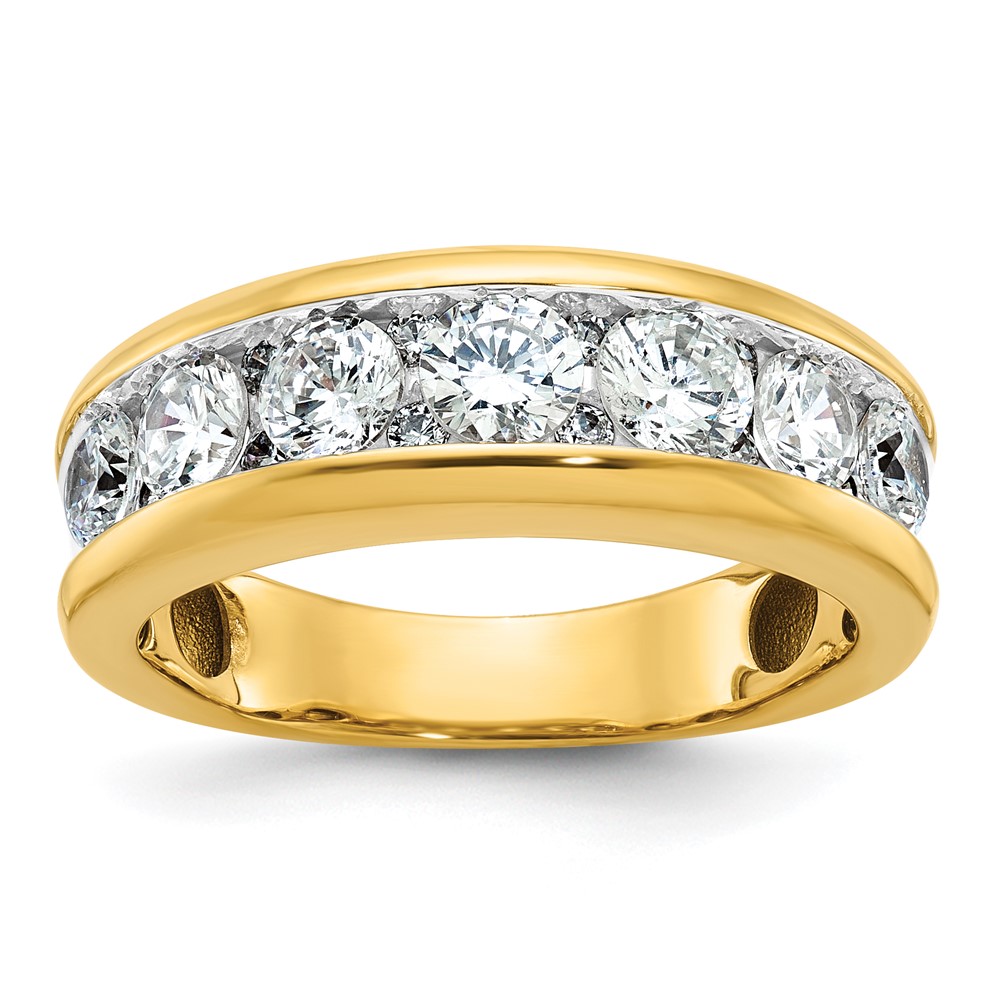 IBGoodman 14k with White Rhodium Men's Polished 1 1/5 Carat AA Quality Diamond Ring (B64271-4YAA)