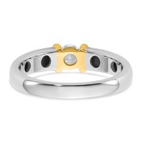 IBGoodman 14K Two-Tone 0.33 Carat Lab Grown Diamond VS SI+ G+ Complete Ladies Wedding Band view 5