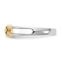IBGoodman 14K Two-Tone 0.33 Carat Lab Grown Diamond VS SI+ G+ Complete Ladies Wedding Band view 3