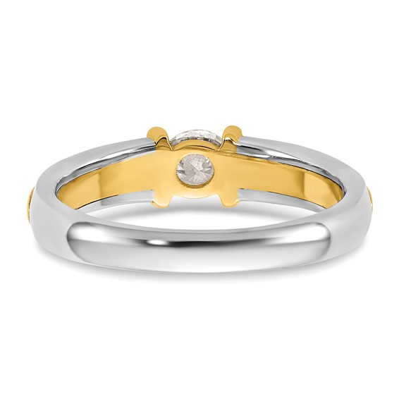 IB Goodman 14k Two-tone 1/3 carat Ladies Wedding Band