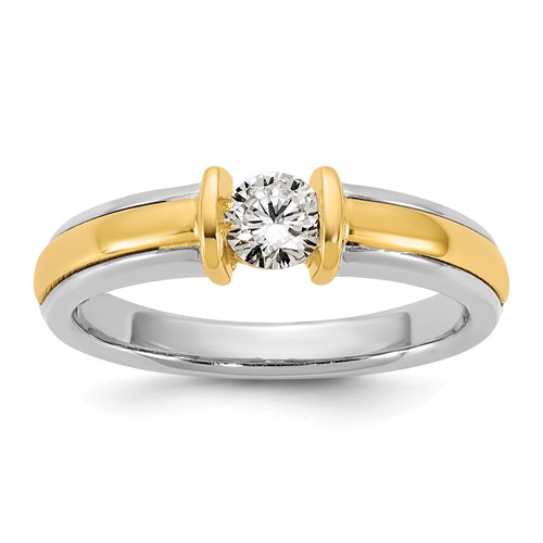 IBGoodman 14K Two-Tone Ladies Wedding Band Mounting