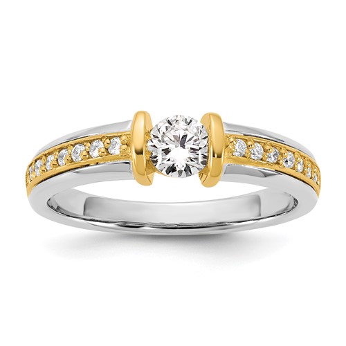 IBGoodman 14K Two-Tone Ladies Wedding Band Mounting