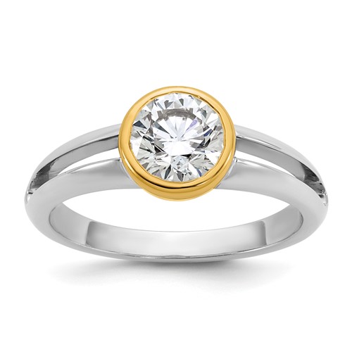 IBGoodman 14K Two-Tone Ladies Wedding Band Mounting