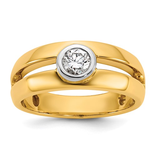 IBGoodman 14K Two-Tone Ladies Wedding Band Mounting