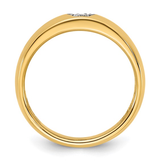 14ky IB Goodman Mens Polished Diamond Ring Mounting