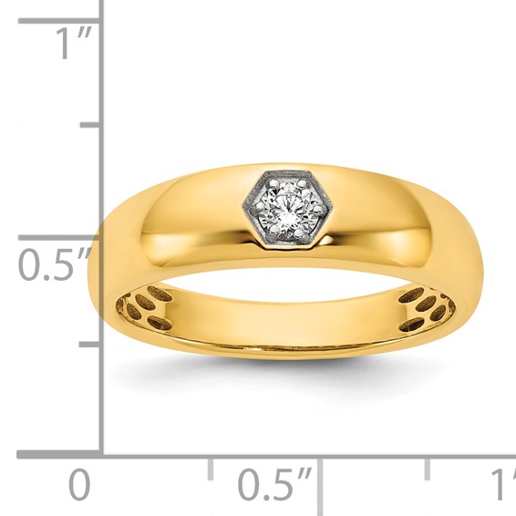 14ky IB Goodman Mens Polished Diamond Ring Mounting