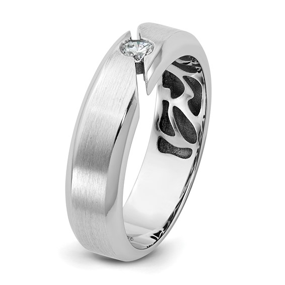 14kw IB Goodman Mens Satin Diamond Ring Mounting