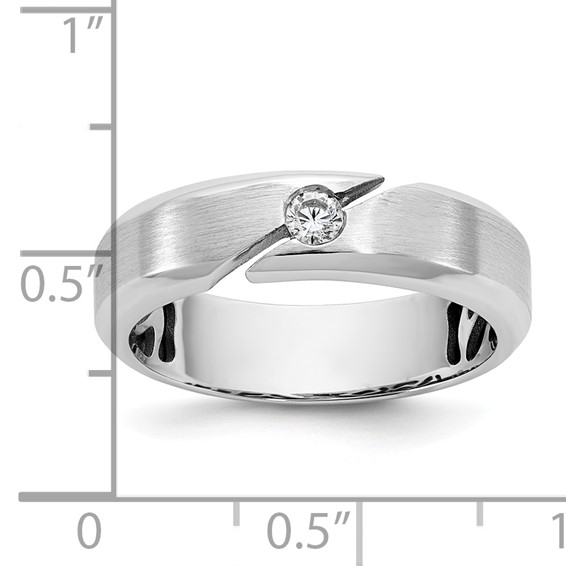 14kw IB Goodman Mens Satin Diamond Ring Mounting