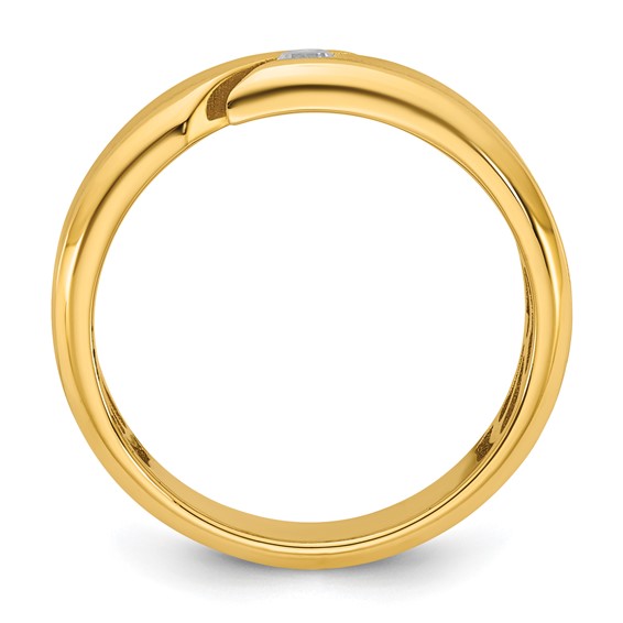 14ky IB Goodman Mens Satin Diamond Ring Mounting