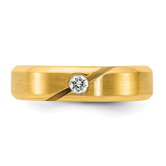 14ky IB Goodman Mens Satin Diamond Ring Mounting