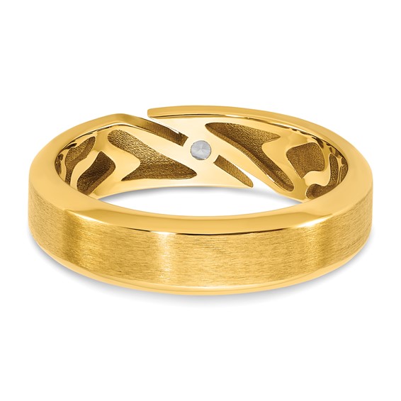 14ky IB Goodman Mens Satin Diamond Ring Mounting