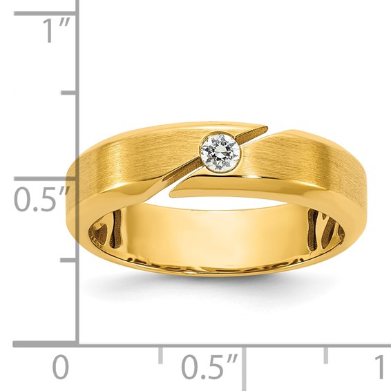 14ky IB Goodman Mens Satin Diamond Ring Mounting