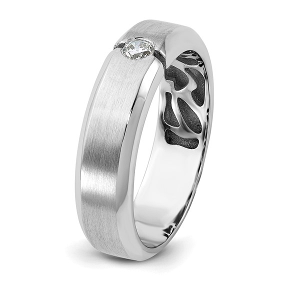 14kw IB Goodman Mens Satin Diamond Ring Mounting