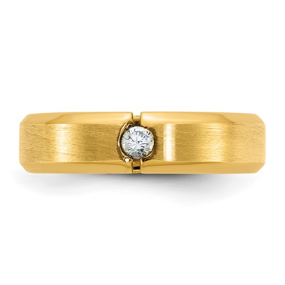 14ky IB Goodman Mens Satin Diamond Ring Mounting