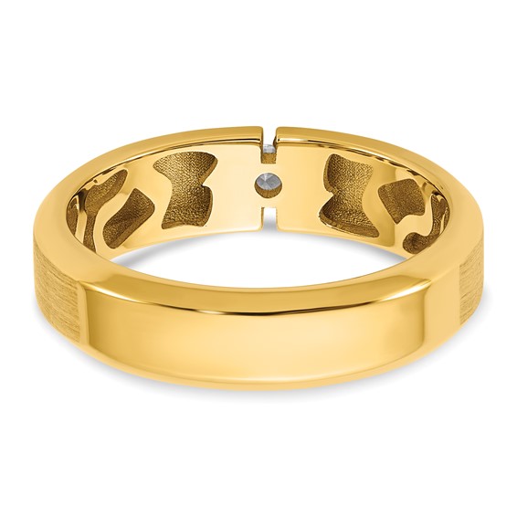 14ky IB Goodman Mens Satin Diamond Ring Mounting