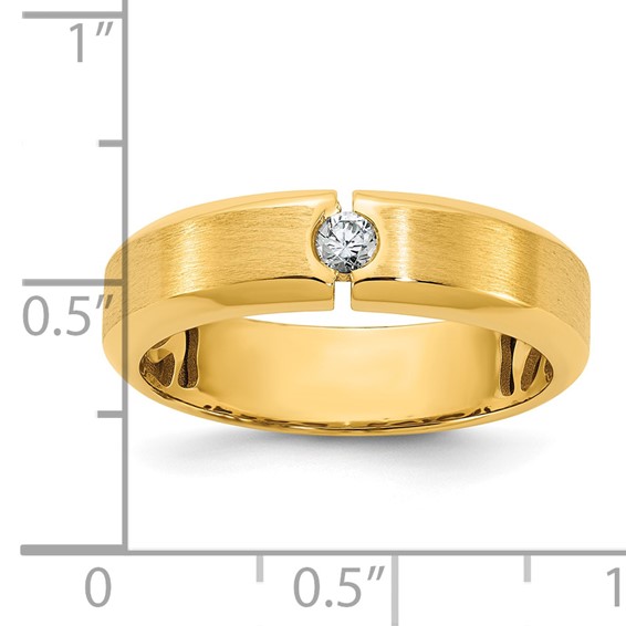 14ky IB Goodman Mens Satin Diamond Ring Mounting