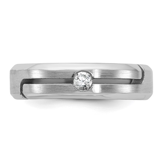 14kw IB Goodman Mens Satin Diamond Ring Mounting