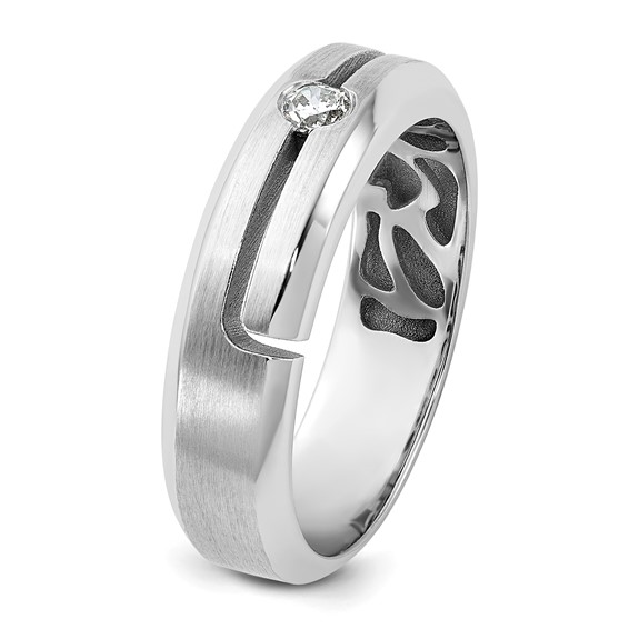 14kw IB Goodman Mens Satin Diamond Ring Mounting