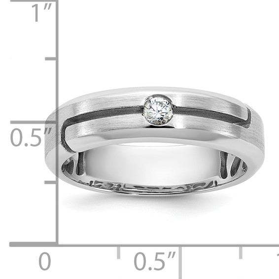 14kw IB Goodman Mens Satin Diamond Ring Mounting