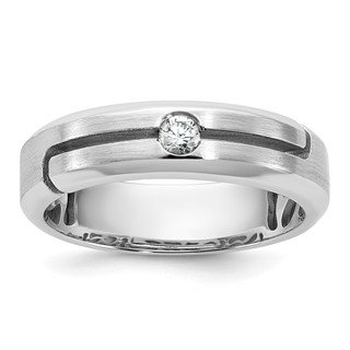 14kw IB Goodman Mens Satin Diamond Ring Mounting