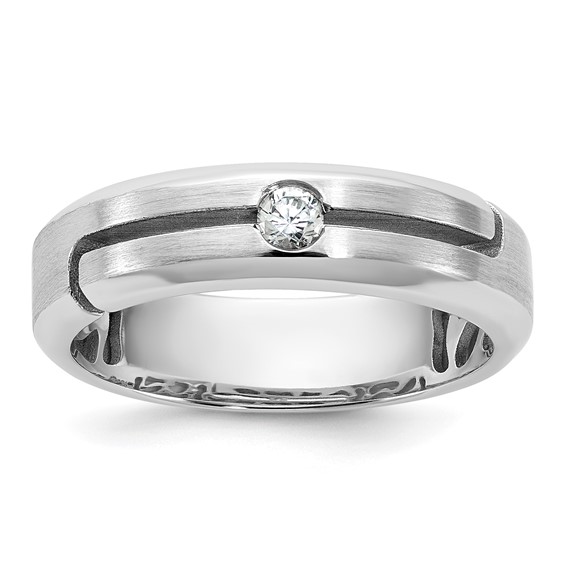 14kw IB Goodman Mens Satin Diamond Ring Mounting