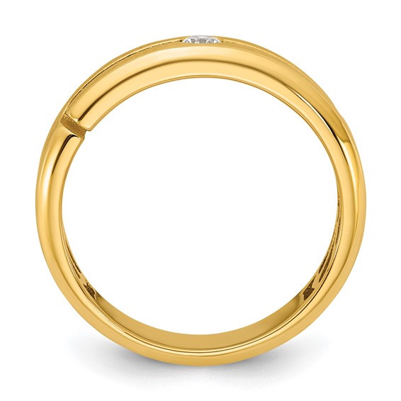 14ky IB Goodman Mens Satin Diamond Ring Mounting