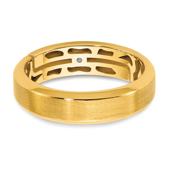 14ky IB Goodman Mens Satin Diamond Ring Mounting