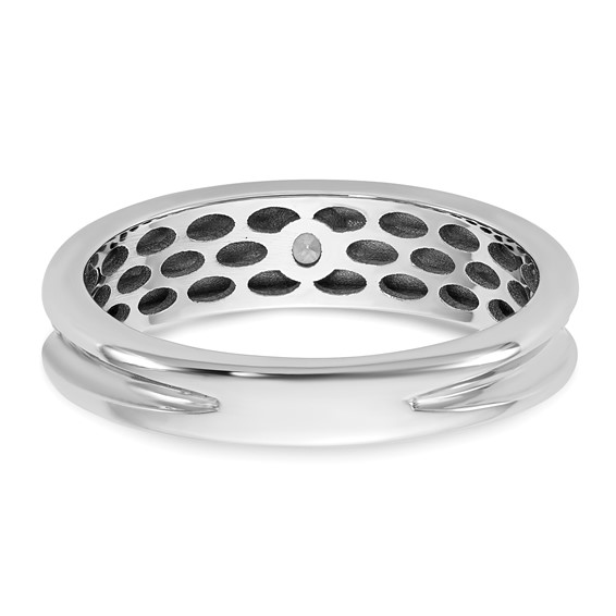 14kw w/Black Rhodium IB Goodman Mens Complete 1/10ct Diamond Ring