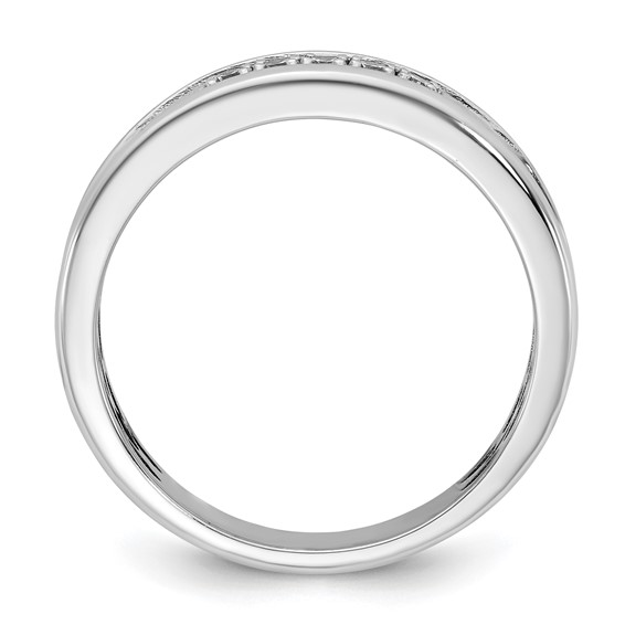 14kw IB Goodman Mens Polished 5-Stone Diamond Ring Mounting