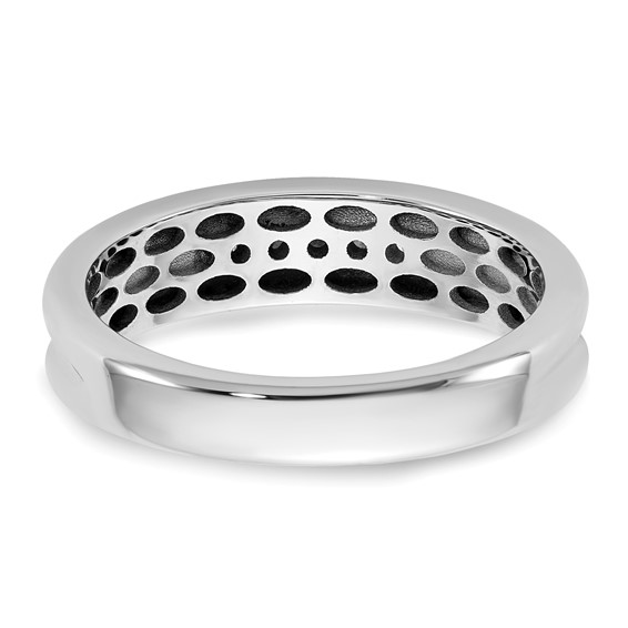 14kw IB Goodman Mens Polished 5-Stone Diamond Ring Mounting