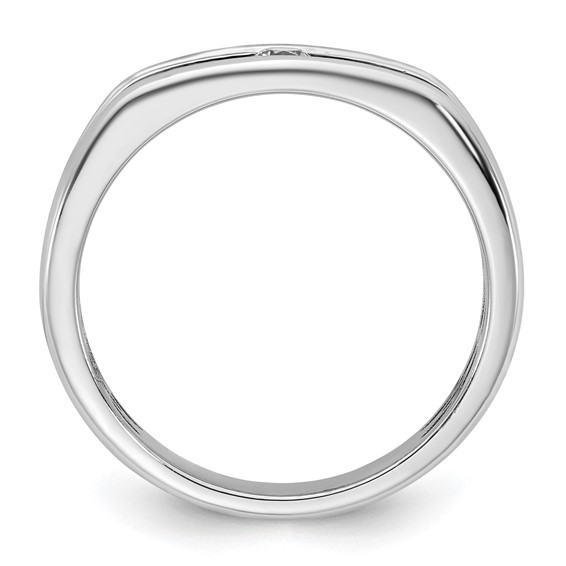 14kw w/Black Rhodium IB Goodman Mens Diamond Ring Mounting