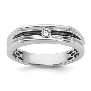 Gold with Rhodium Men's Diamond Ring