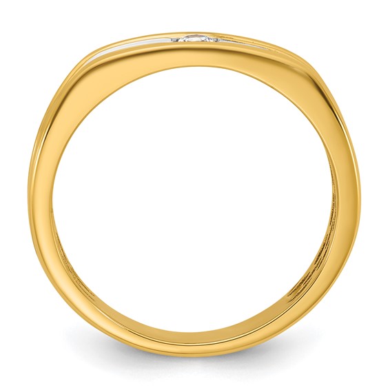 14ky w/White Rhodium IB Goodman Mens Diamond Ring Mounting