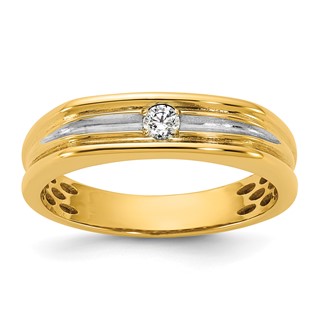 14ky w/White Rhodium IB Goodman Mens Diamond Ring Mounting