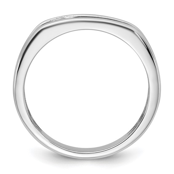 14kw w/Black Rhodium IB Goodman Mens Diamond Ring Mounting