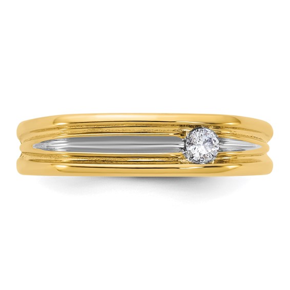 14ky w/White Rhodium IB Goodman Mens Diamond Ring Mounting