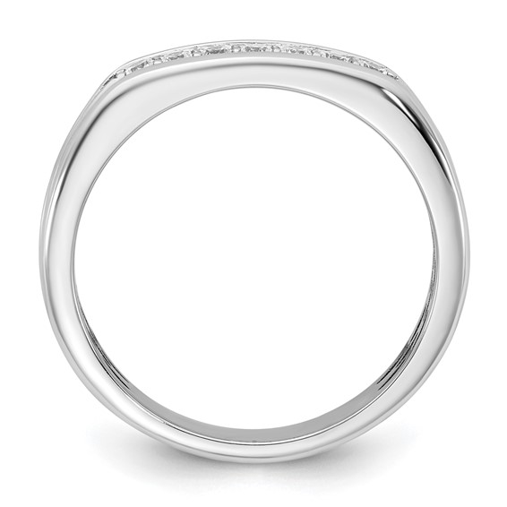 14kw IB Goodman Mens Polished 7-Stone Diamond Ring Mounting