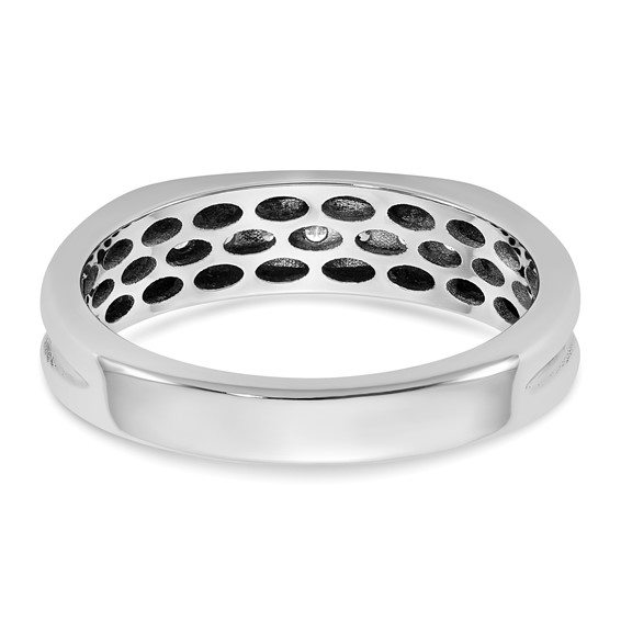 14kw IB Goodman Mens Polished 7-Stone Diamond Ring Mounting