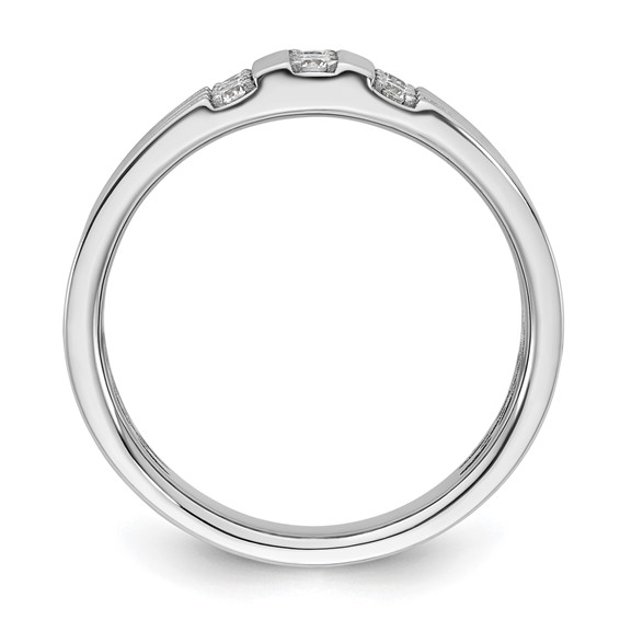 14kw IB Goodman Mens Polished Complete 1/3ct Diamond Ring
